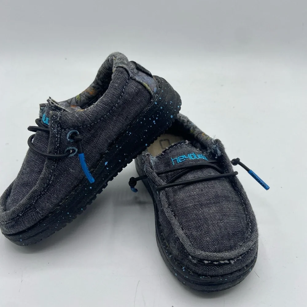 Hey Dude Gray Moccasin-Style Shoes with Cozy Lining